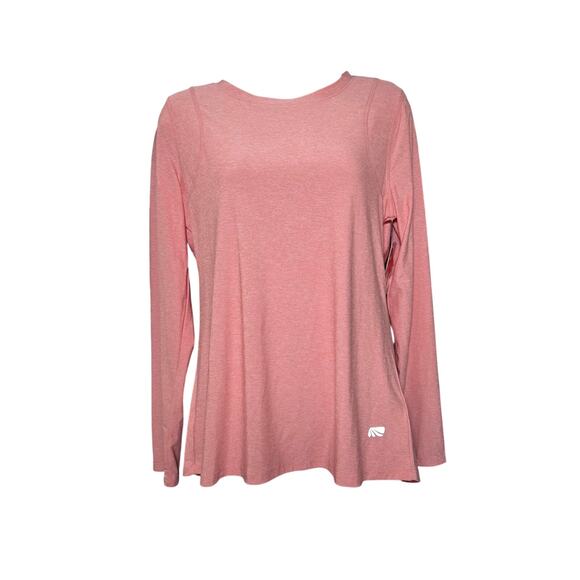 Marika Wom Medium Pink Long Sleeve Dri Wick Top Exercise Workout Athleisure NWT - Picture 1 of 10